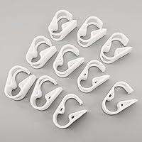 Vista 6 de Abrazadera de tubo de plástico PBT de 284.0 °F resistente al calor, clip de tubo ajustable, abrazadera de manguera de control de flujo industrial