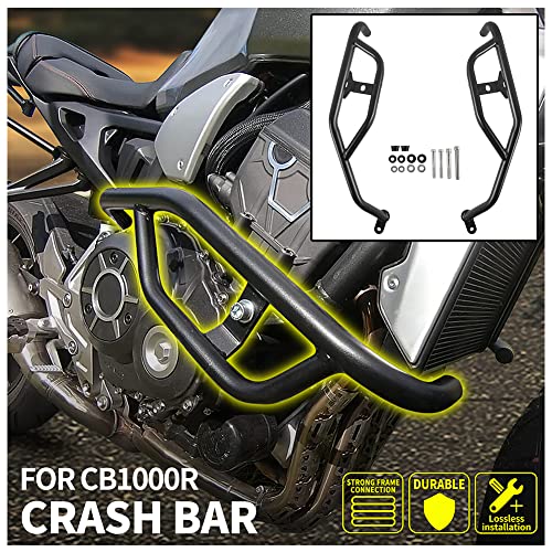 Motorcycle Black Steel Crash Bar Highway Bar Frame Engine Guard Falling Bumper Protector For H.onda Cb1000R Cb 1000R Cb 1000 R Cb-1000-R 2018 2019 2020 2021 2022 Motorbike Accessories Parts #TOP1
