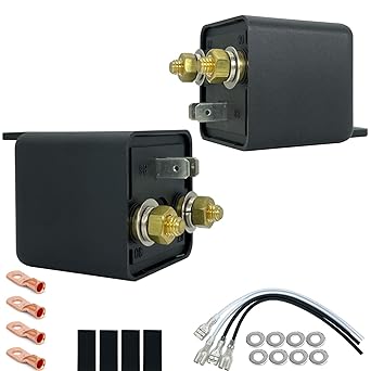 Relay 120A, 12V Continuous Duty SPST 4-pin High Power Relay Set