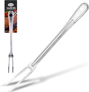 Alpine Cuisine Stainless Steel Carving BBQ Fork 13.5in with Comfortable Handle - Grill Fork Heat Resistance, Stainless Steel Forks for Barbecue, Serving, Cooking, Grilling, Roasting - Dishwasher Safe