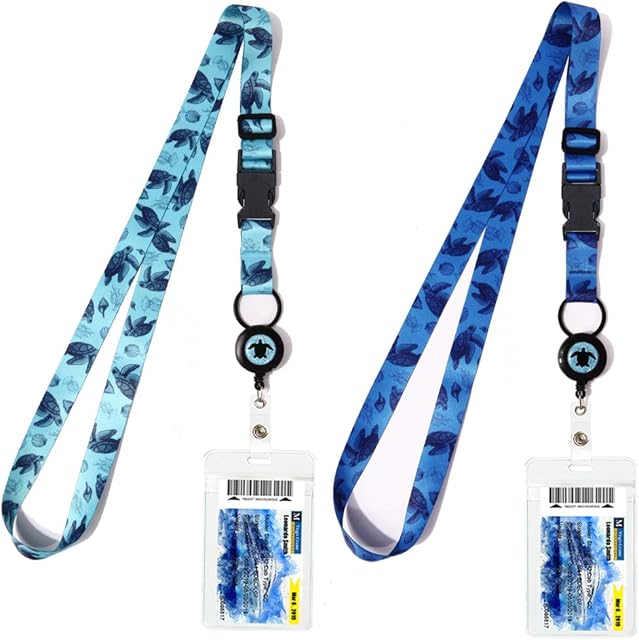 MNGARISTA Cruise Lanyards, Adjustable Lanyard with Retractable Reel, Waterproof ID Badge Holder for All Cruises Ships Key Cards, 2pack