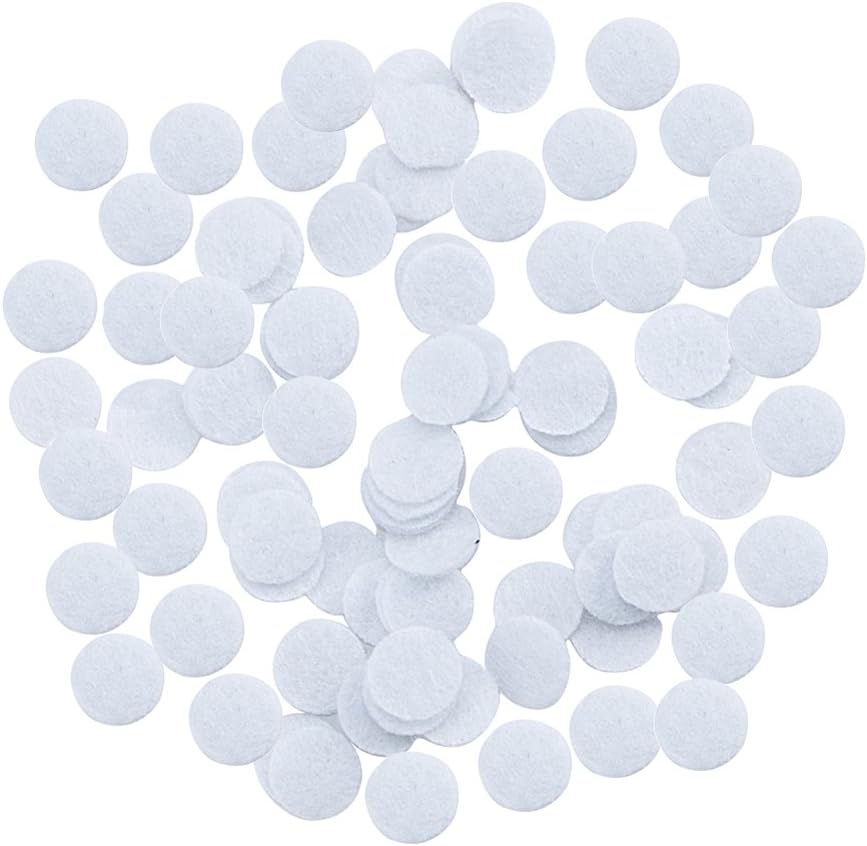 150pcs Microdermabrasion Cotton Filters Replacement 10mm Microdermabrasion Filters Facial Vacuum Filters, White