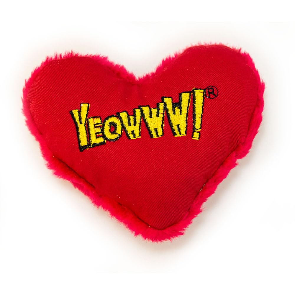 YEOWWW Heart Attack Cat Toy, clear