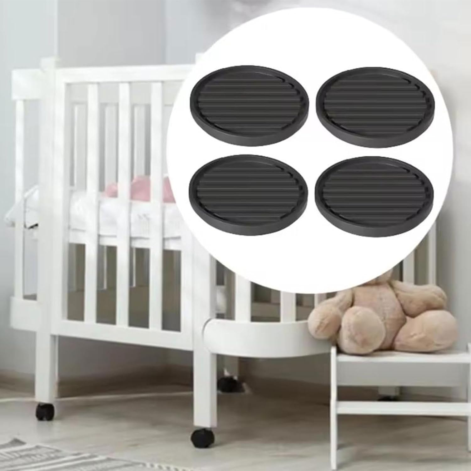 4pcs Furniture Height Adjusters for Easy Leveling and Quiet Operate in Working and Living Spaces Quick Installation Home Furniture Pads