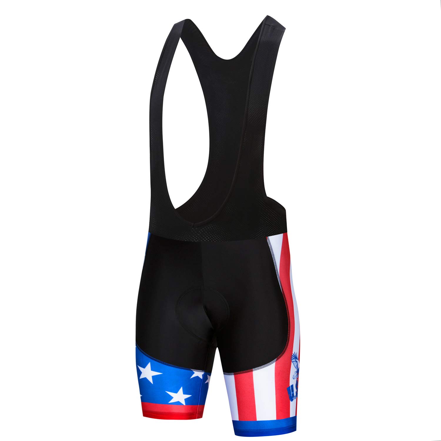 Weimostar Men's Padded 4D Bike Shorts MTB Cycling Biking Riding Bicycle Cycle Gel USA Blue Bib Shorts with Padding USA Blue M