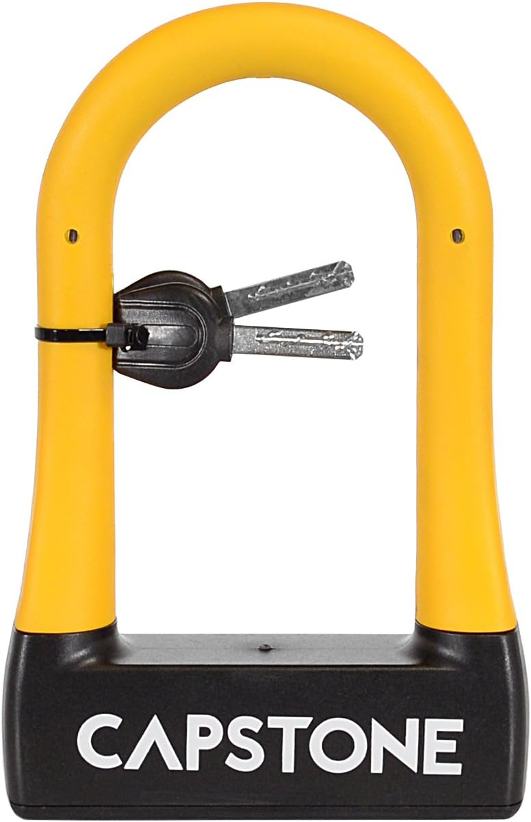 Capstone Rubberized U-Lock with Key, Small
