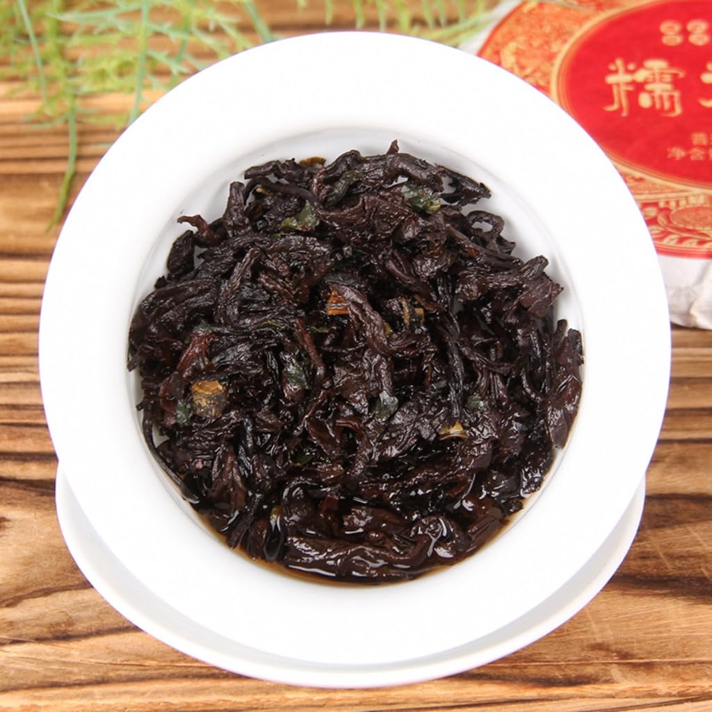 Yunnan Reifer Pu-Erh Tee | Qualitätsstufe A, Teekuchen Mit Klebreis-Geschmack | Sanft & Mild | Natürliches Gesundes Getränk (100g*5)