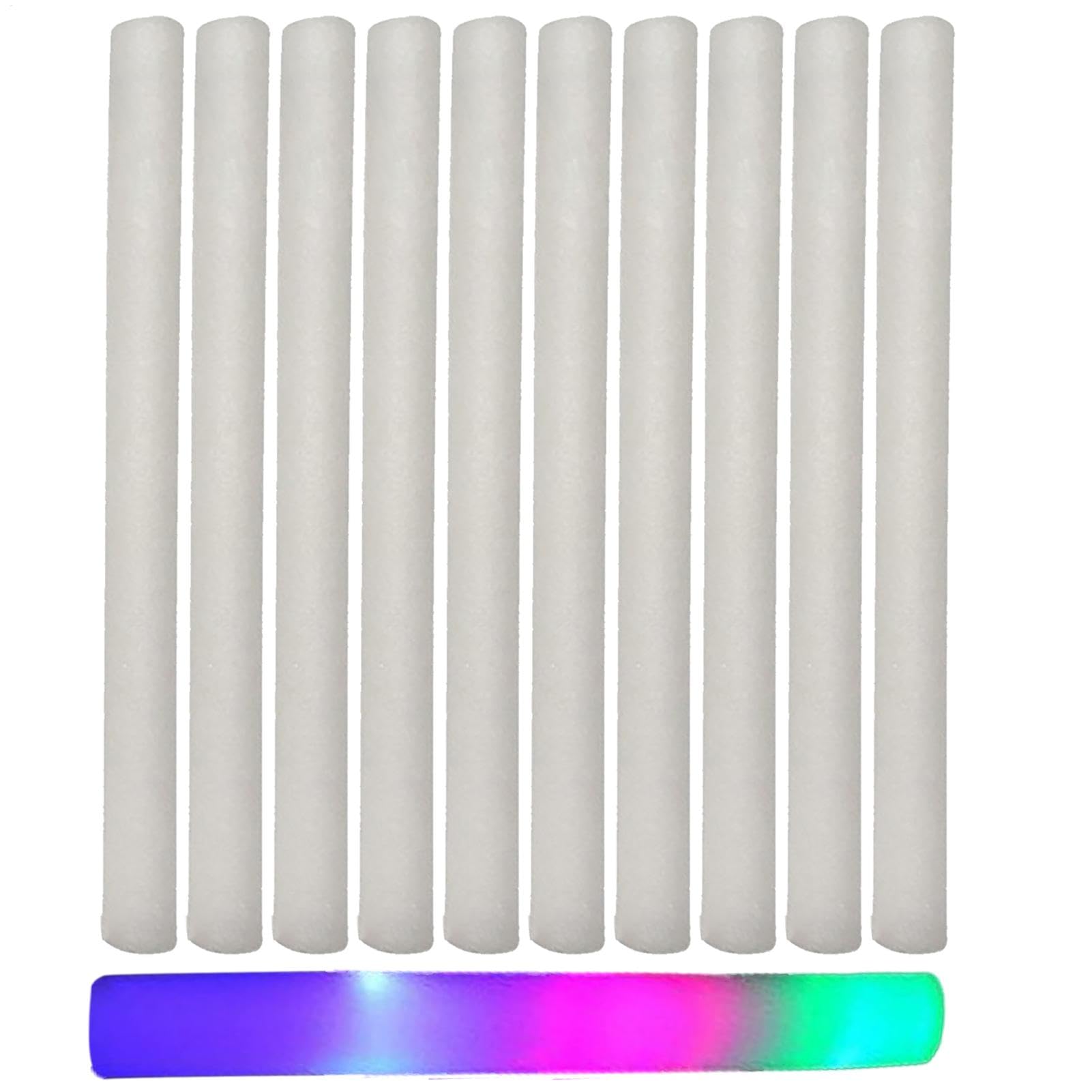 Foam Light Up Sticks, Set Of 10 Glow Sticks Bulk, Glow Sticks Bulk, Neon Light Sticks With 3 Modes Colorful Flashing For Camping, Sporting Events