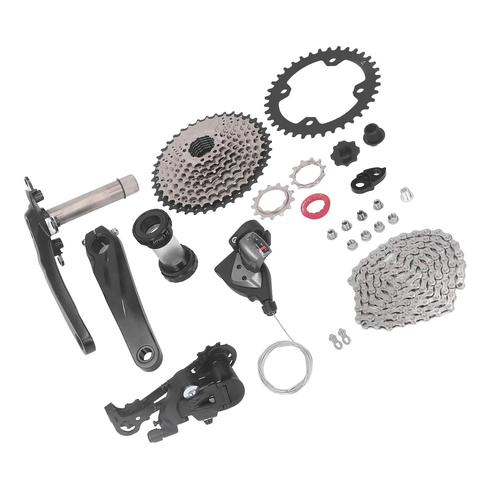 Zestaw manetek rowerowych kompletne korba ze stopu aluminium wielowarstwowa powłoka 10 prędkości u200bu200bGroupset do rowerów szosowych