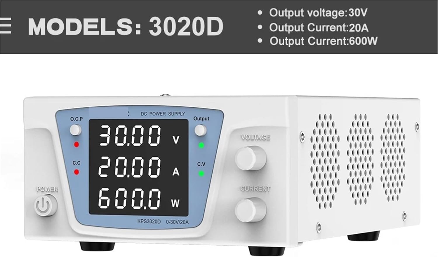 Bench Source Laboratory dc stabilized Power Supply Adjustable Variable Digital Regulated Power Supply 30v 20a 60v 10a wanptek(220V AU Plug,30V 30A)