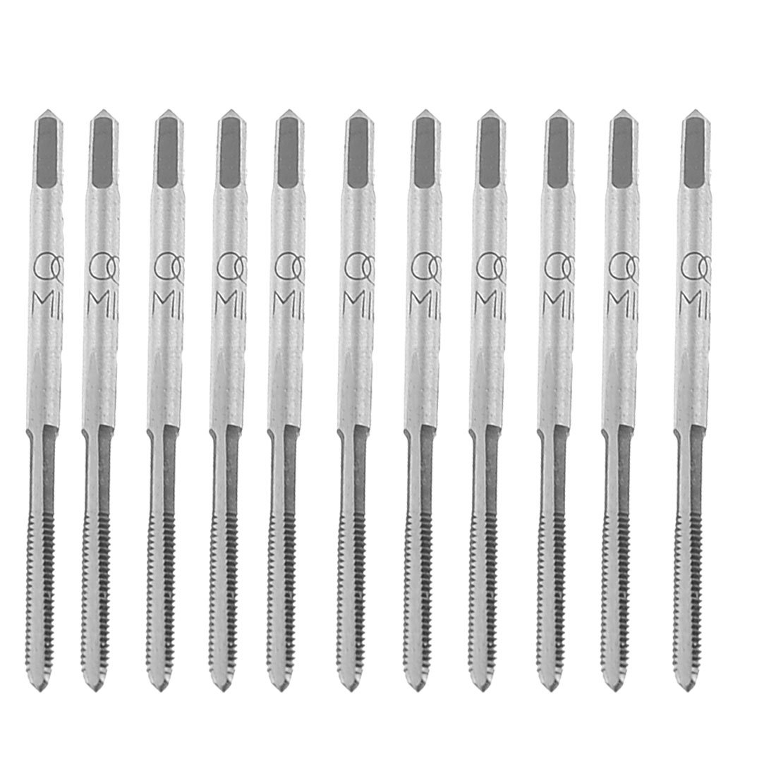 Aexit 10 Pcs Dies M1.6 1.6mm High Speed Steel Straight Screw Thread Round Threading Dies Hand Tap