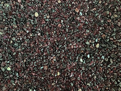 Image of 2 oz Lot Natural Semi Garnet Tumbled Gemstone Chips, Crushed Mini Crystals, Undrilled Crystal Chips (Garnet)
