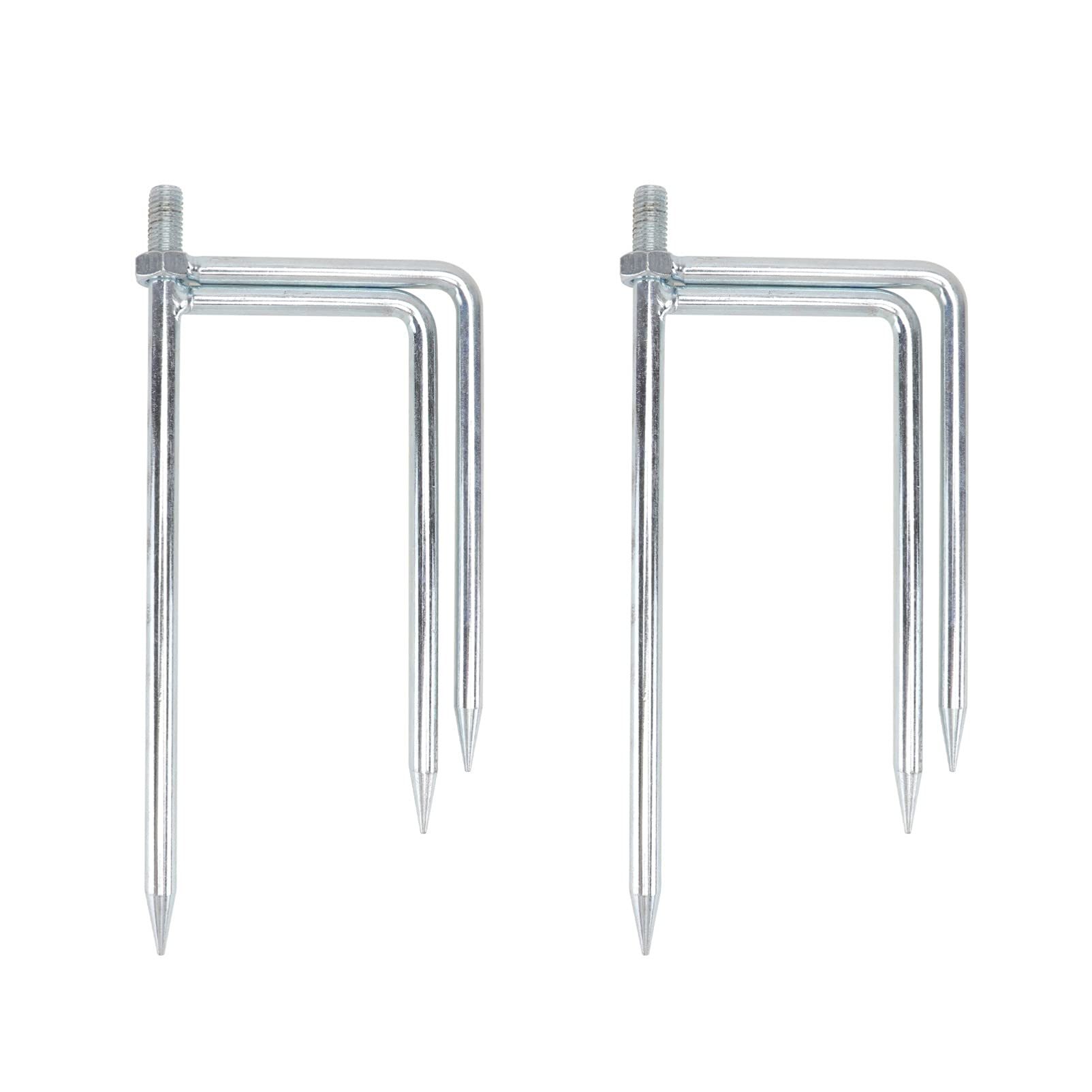 Happyyami 2pcs Three-pin Ground Plug Beach Umbrella Anchor Beach Umbrella Stand Fork Rests Outdoor Umbrella Stand Base para sombrilla de Patio Grass Umbrella Anchor Sand Umbrella Anchor Tent