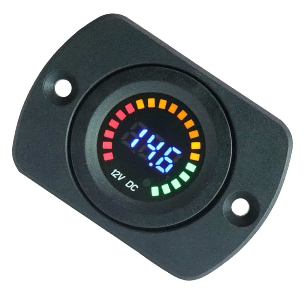 PartyKindom 3pezzi Voltmeter Digitale Per Auto e Display Led Tester Di Tensione Per Batterie Strumento Di Misura Compatto e Facile Da Installare Per Camper e Veicoli Off-road
