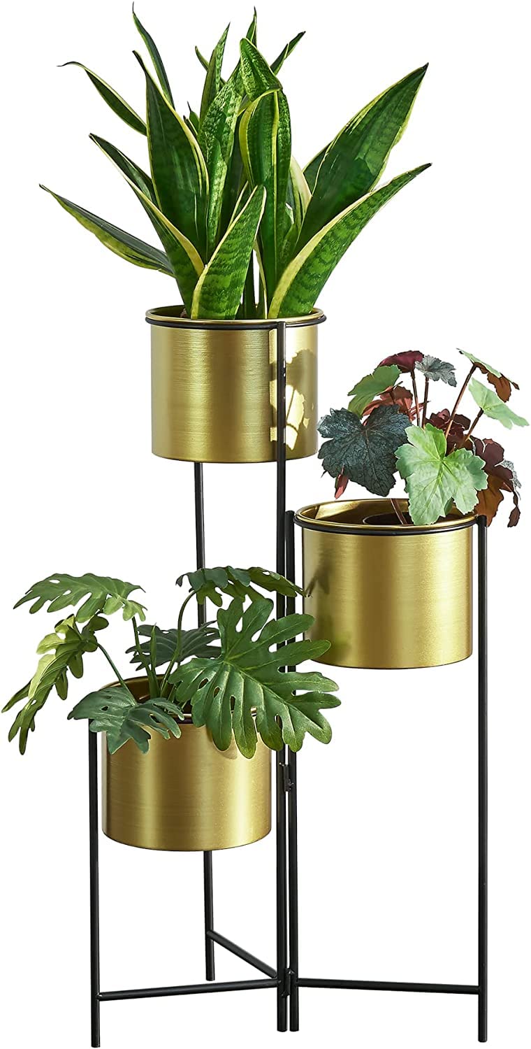 New Mark Impex Haasdonk 1-Piece Plant Stand Flower Pot Holder Foldable Metal Black Colour (B0B86P9D6Z) Amazon Price History, Amazon Price Tracker