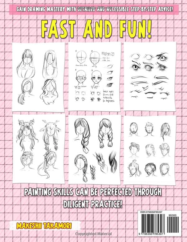 The How To Draw Anime for Kids Easy and Fun: This Guide Teach You Darwings ( Heads, Faces, Bodies, Pose, eyes ) (How To Draw Anime - Manga) image 3