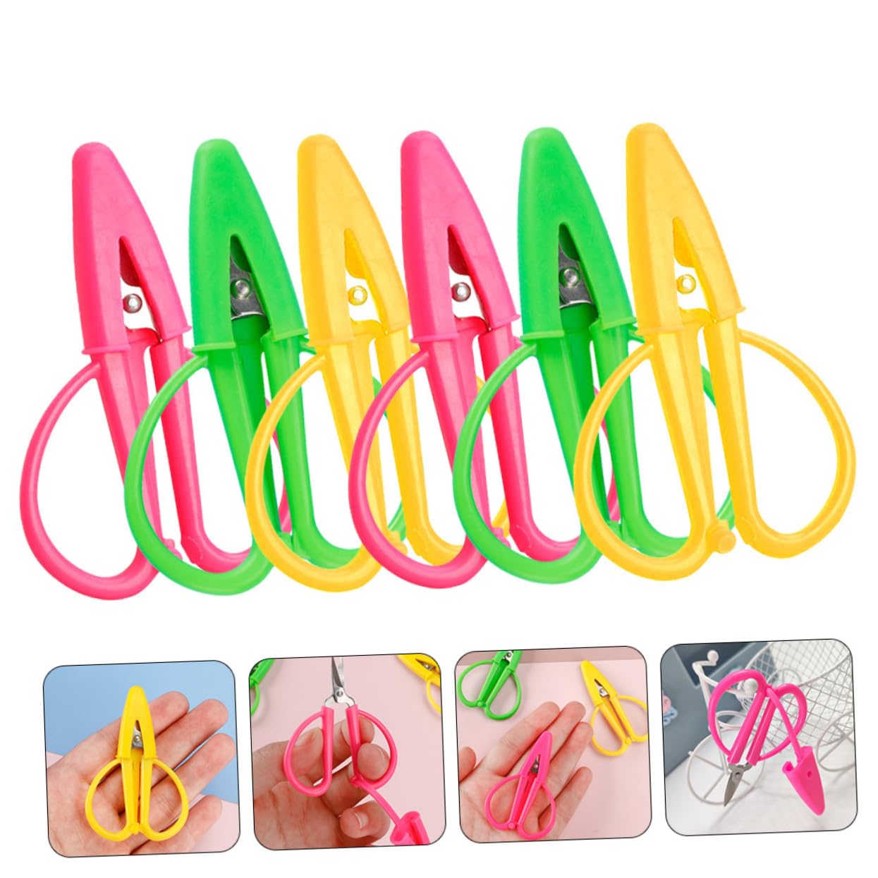 30pièces Mini Ciseaux Multifonctionnels Pour Couture Et Avec Couvercle Outils De Couture Pour Scolaires