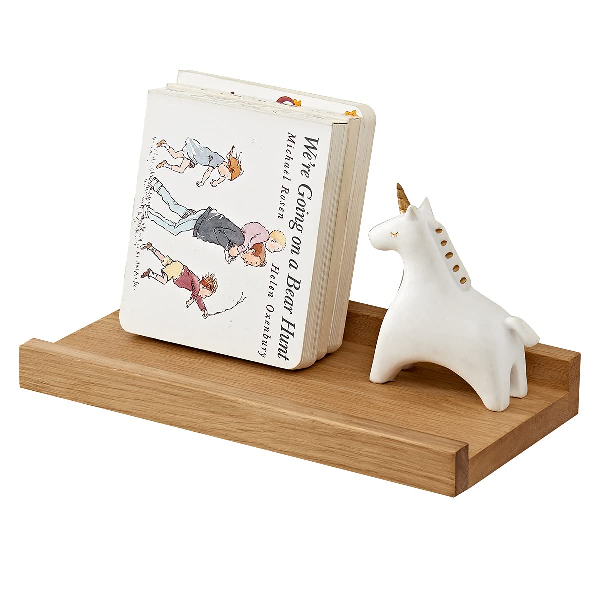 TRWISWDC Floating Shelf for Wall Natural Oak Wood Wall Shelves 12 Inch (Upgrade Width 6"), Display Picture Ledge Shelf for Bedroom Living Room Bathroom Office Kitchen Wall Storage Shelves