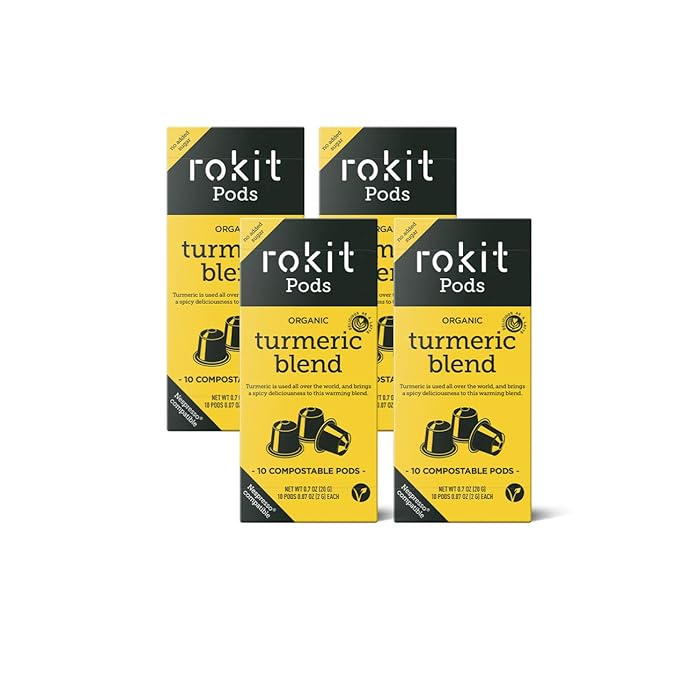 Buy Rokit Pods Organic Turmeric Golden Blend Tea Pods Nespresso