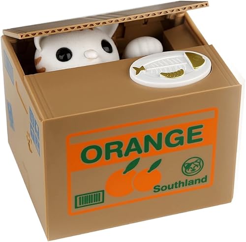 Alcancía para niños, niñas y adultos, caja de dinero para robar monedas automáticas, centavos de centavo, alcancía con voz, regalo de