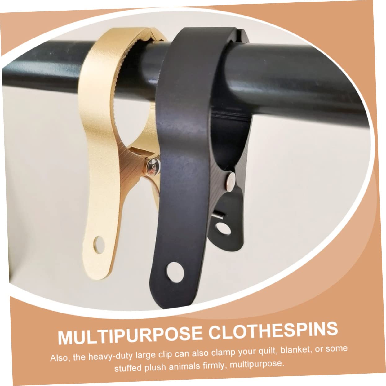 MAGICLULU 4 Pz Molletta Antivento Clip Resistenti Fermagli Per Appendere Il Bucato Clip Per Vestiti Mollette Da Esterno Lega Di Alluminio Coperta Trapuntata Domestico Vacanza