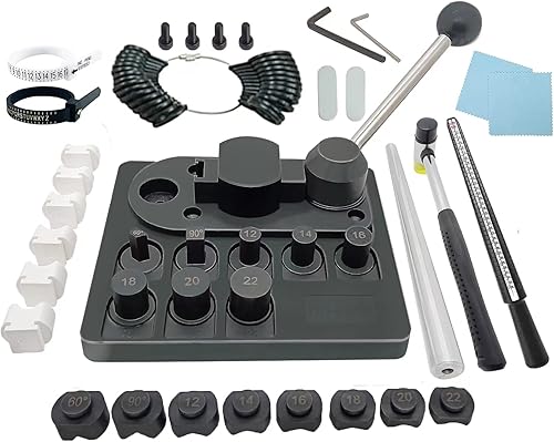 Juego de herramientas dobladoras de anillos Máquina dobladora de anillos con troqueles de nailon, herramienta dobladora de anillos para joyas,