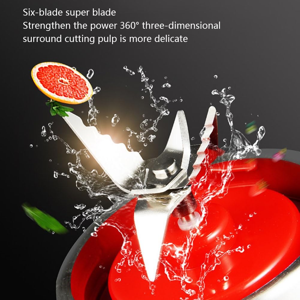 Frullatore Smoothie Mixer Frullatore Juicer Portatile Con 4 Lame In Acciaio Inossidabile Ideale Per Succhi, Ghiaccio, Frappé, Frutta E Verdura Con Bottiglie Tritan Nessun BPA 380 Ml ( Color : Red )