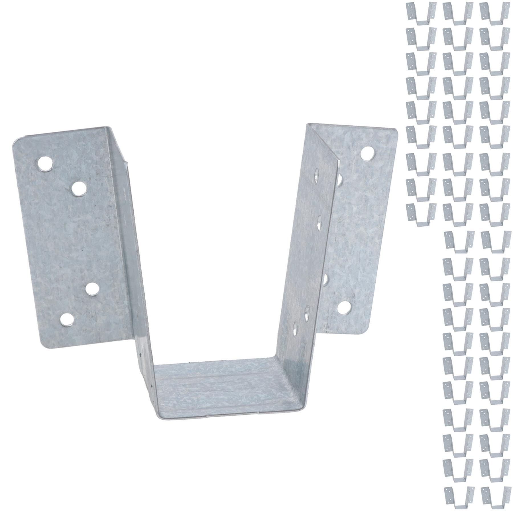 Ab Tools Silver Mini Timber Wood Joist Hanger 38Mm Decking Loft Galvanised Beam Holder 50Pk