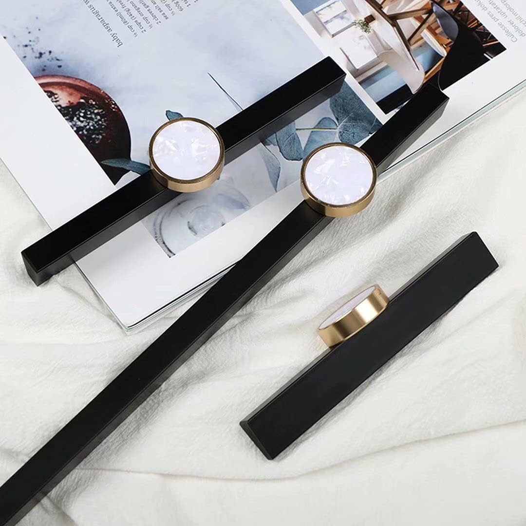 Vintage Ceramic Drawer Knobs,Cabinet Wardrobe Bow Pull Handles,6 pcs Solid for Furniture Drawer Knobs, Home Decor Furniture Drawer Pull Closet Door Hardware(Hole Distance 128 mm)