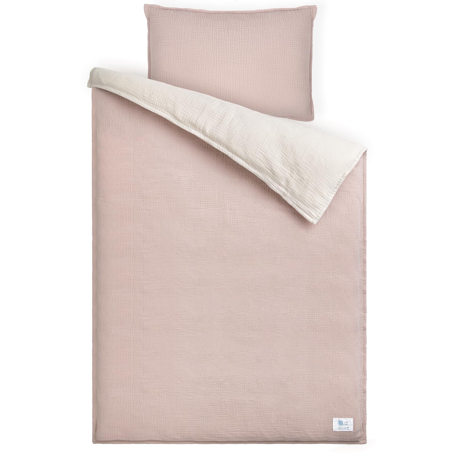 Julius Zöllner Children's bed linen made of 100% organic cotton, 100 x 135 cm 40 x 60 cm, 2-piece duvet cover and pillowcase with zip, Oeko-Tex Standard 100, Wild Dots