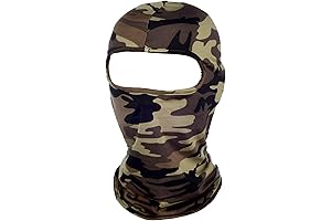 Camouflage Face Mask for Summer Sun Protection and Concealment