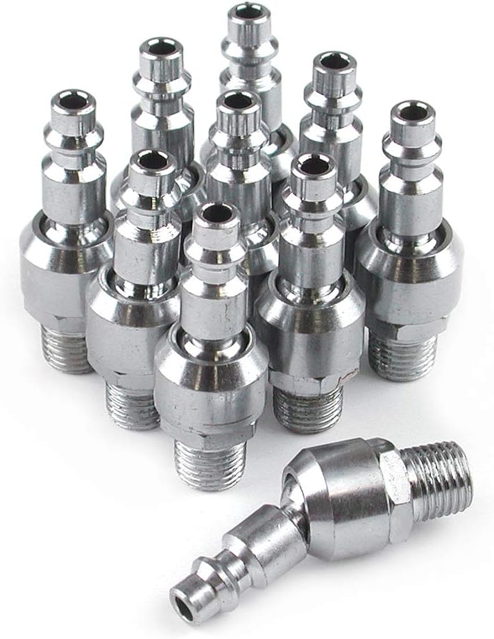 Primefit ISP1414MS-B10-P Industrial Swivel Plug 1/4" Male (Bulk 10-Piece)