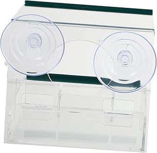 MERRYHAPY 1pc Bird Feeder Bird House Window Tool Trays Hanging Bird Feeder Window Bird Tray Birds Feeding Holder Bird Feeder Tray Acrylic Transparent Adsorption Feeding Tool Bird Food Box