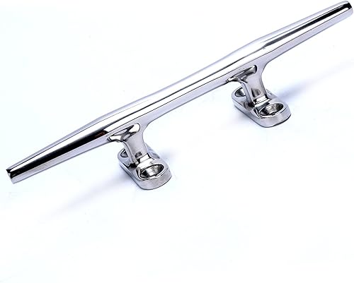 Miniatura 3 de Amarine Made Tacos de base abierta de acero inoxidable, tacos de barco de 6 pulgadas, tacos de cuerda, tacos de muelle de barco, ideal para