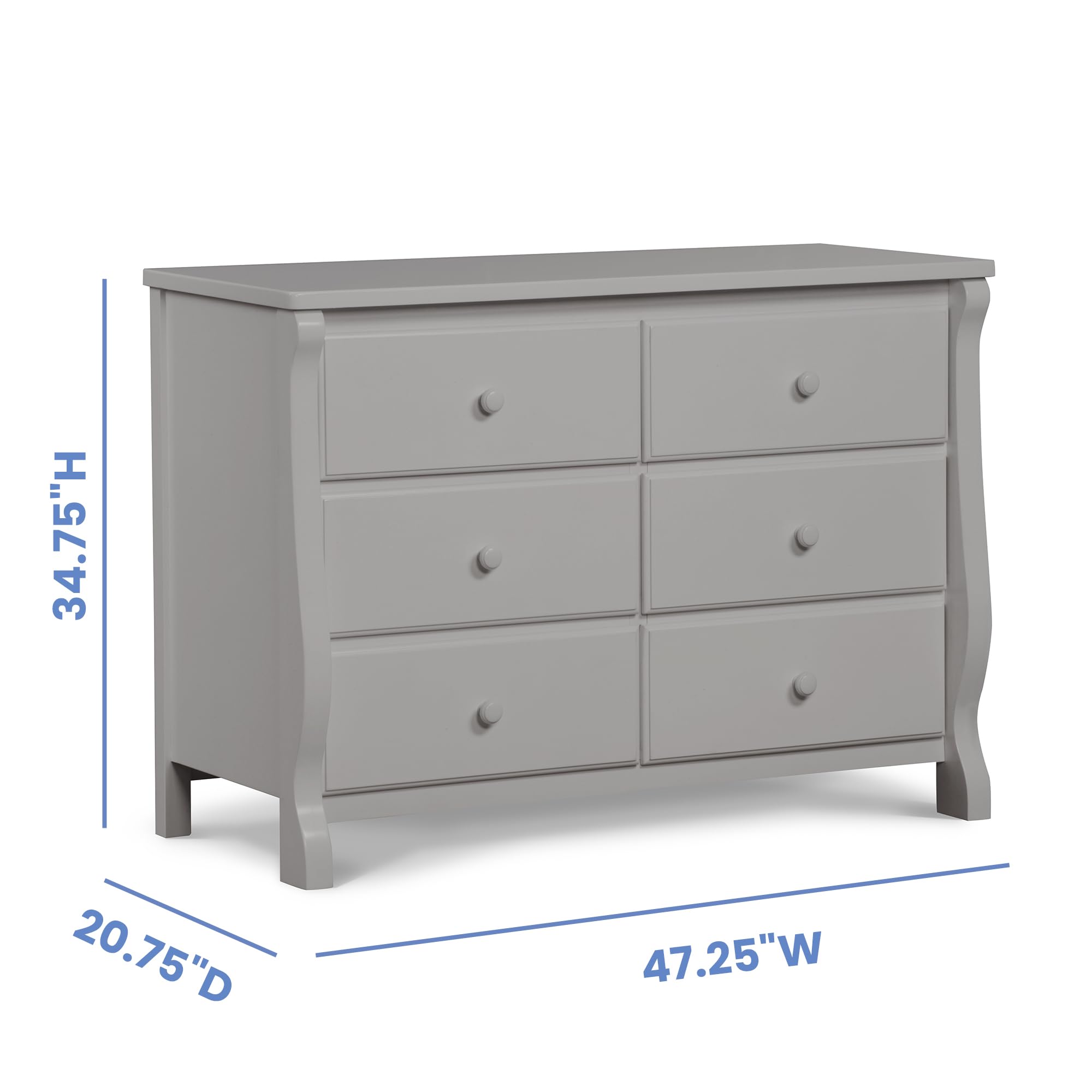 delta dresser grey Children Universal 6 Drawer with Interlocking Drawers Fashion Black Dress Suitable this dresser is outfitted strapless satin gown black Color:Pastel Plum