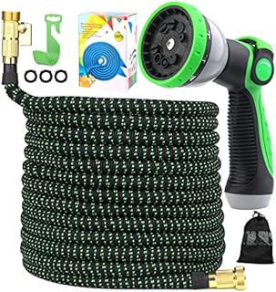 100FT Expandable Garden Hose, Water Hose Pipe with 10 Function ABS Spray Hose