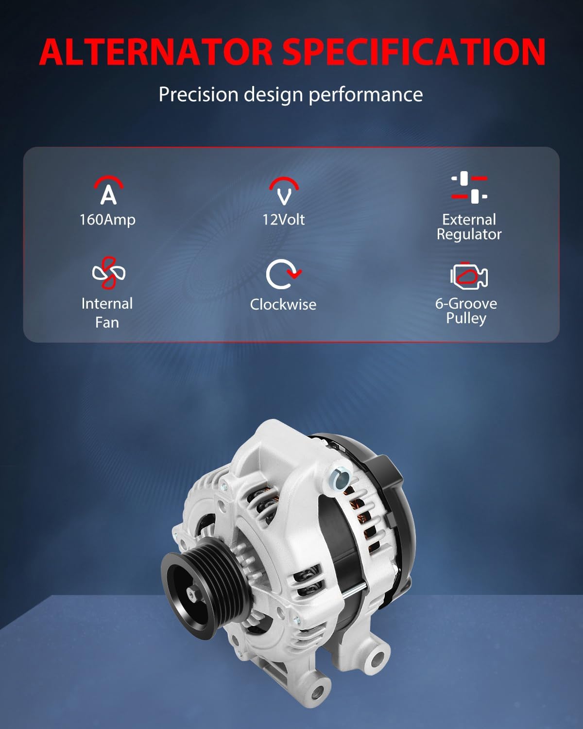 cciyu Alternators 11113 Fit For Chrysler 300 Series For Dodge Charger 2006-2007 2.7L 3.5L 5.7L 6.1L Magnum 2005-2007 2.7L 3.5L 5.7L