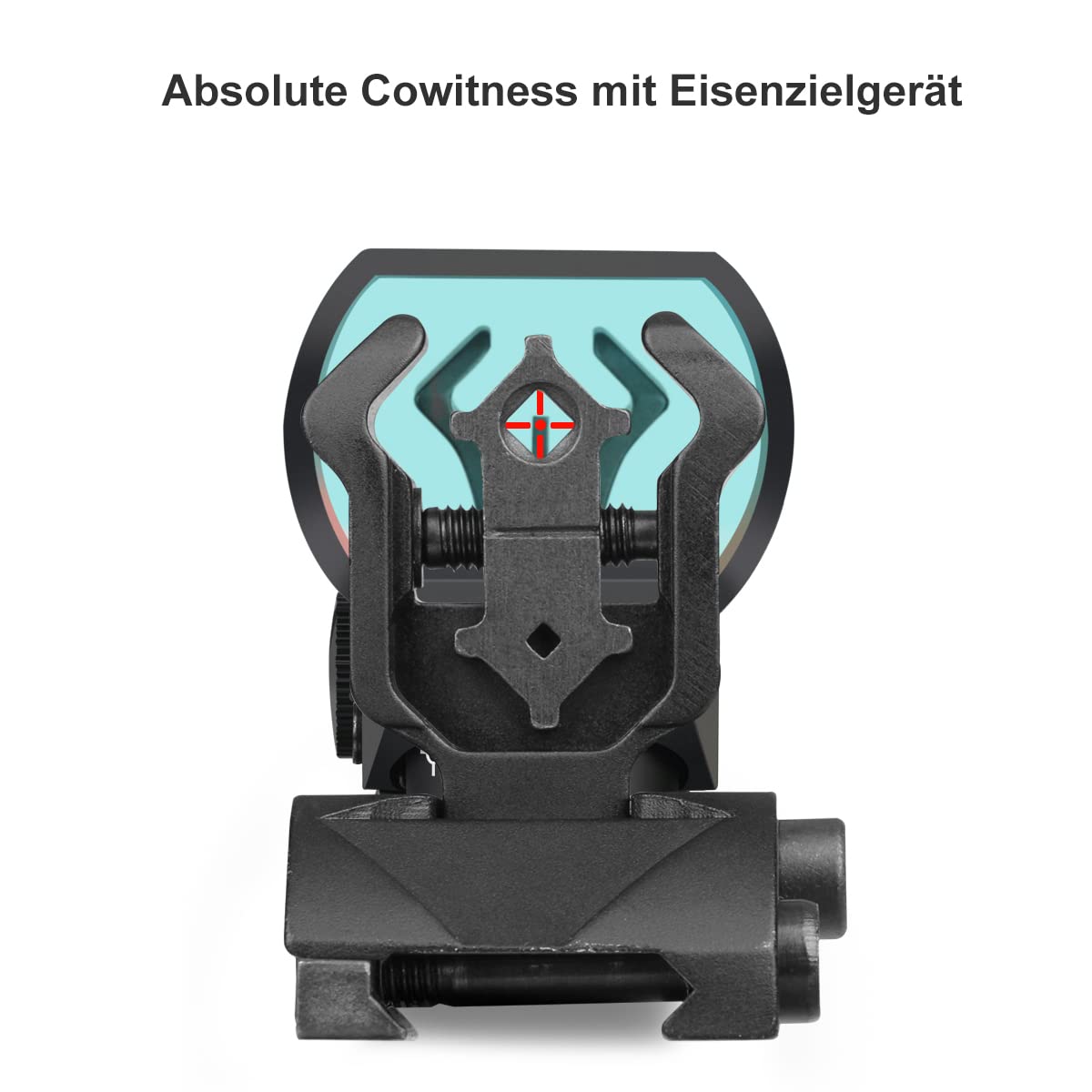 Feyachi RS-30 Rotpunktvisier Red Dot Visier Airsoft mit 20mm/22mm Schiene, 4 Reticles 5 Helligkeitseinstellungen Leuchtpunktvisier Zielfernrohr für Jagd Softair Pistole