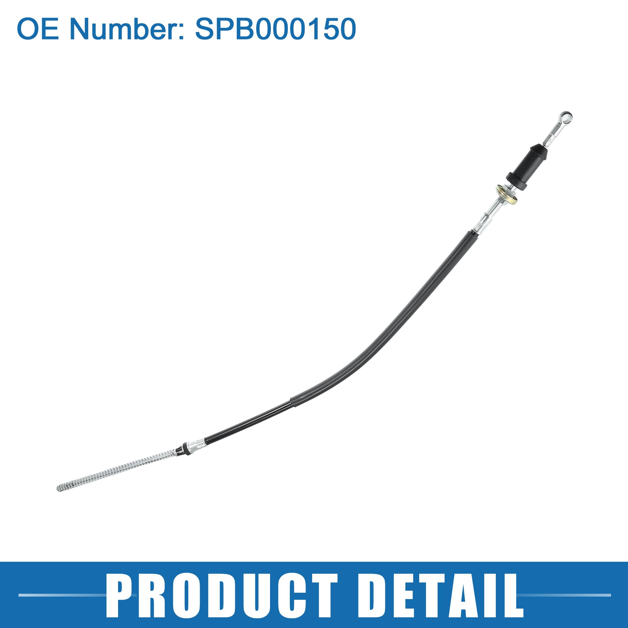 A ABSOPRO Cavo di Rilascio Freno di Stazionamento No.SPB000150 per Land Rover Discovery 1999-2004 Metallo Nero