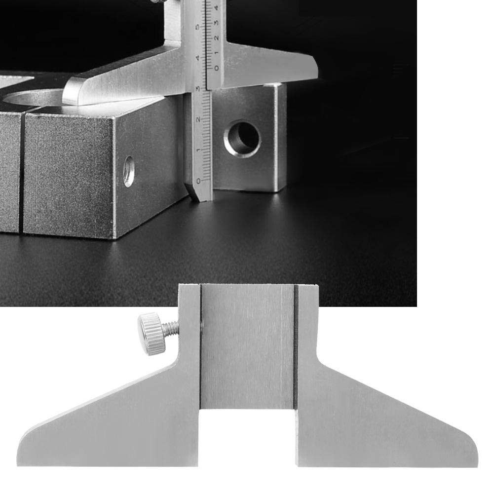 デプスゲージベース 深度計ベース ダイヤルデジタルバーニヤキャリパー用 深さテスターベース 高精度スチールキャリパーデプスゲージ DIY・工具