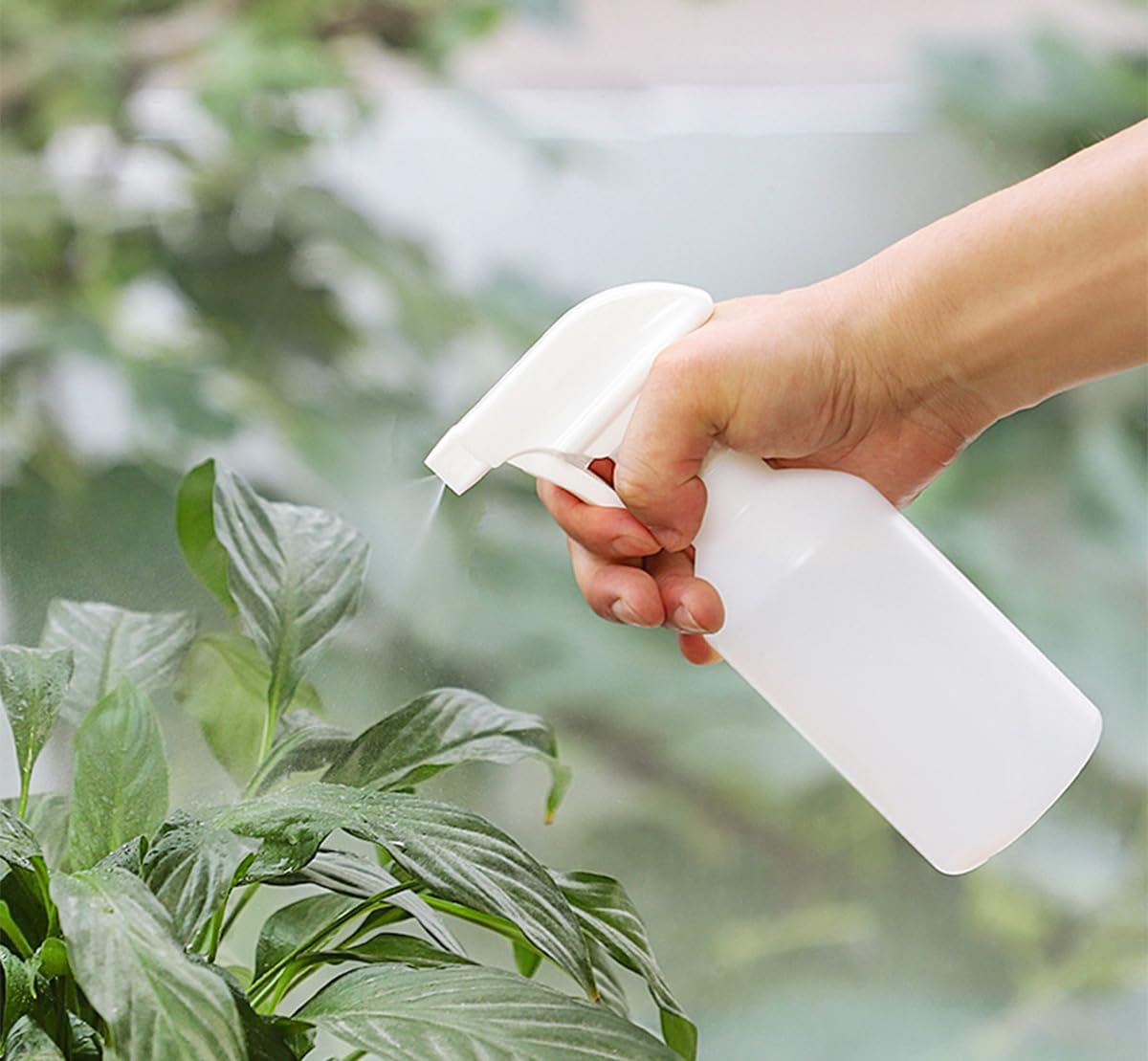 3 Stück 300ml Leere Sprühflaschen aus Kunststoff, Verstellbarer Sprühkopf für Pflanzen, Haushalt, Garten, Reinigung & Haustierpflege