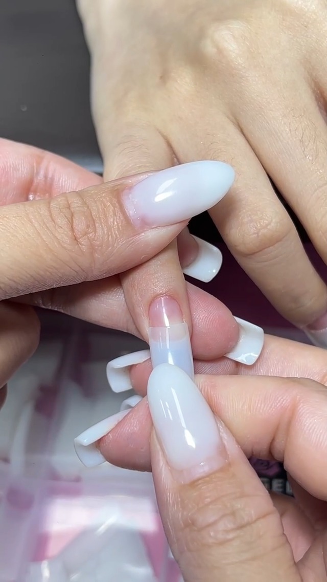 Amazon.com: UNA GELLA Acrylic Nail Tips White Half Cover False