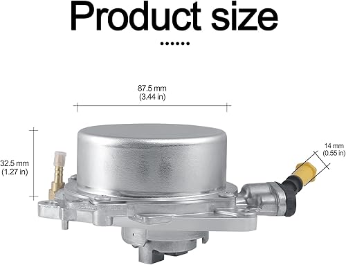 Miniatura 3 de Bomba de vacío de refuerzo de freno 904-819 11667556919 701366060 para Mini Cooper R55 R56 2006-2015, Mini Cooper R57 2008-2015, Mini Cooper R58 R59