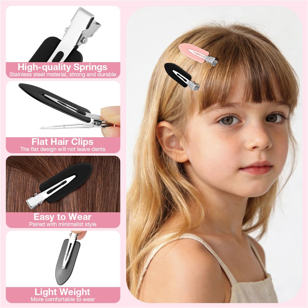 Fermagli per Capelli Professionali, 40 Pezzi Becchi D'oca per Capelli, Metallo Fermagl, Capelli Styling Clip per Capell, per acconciature Donna Ragazza Hair Clip - 5