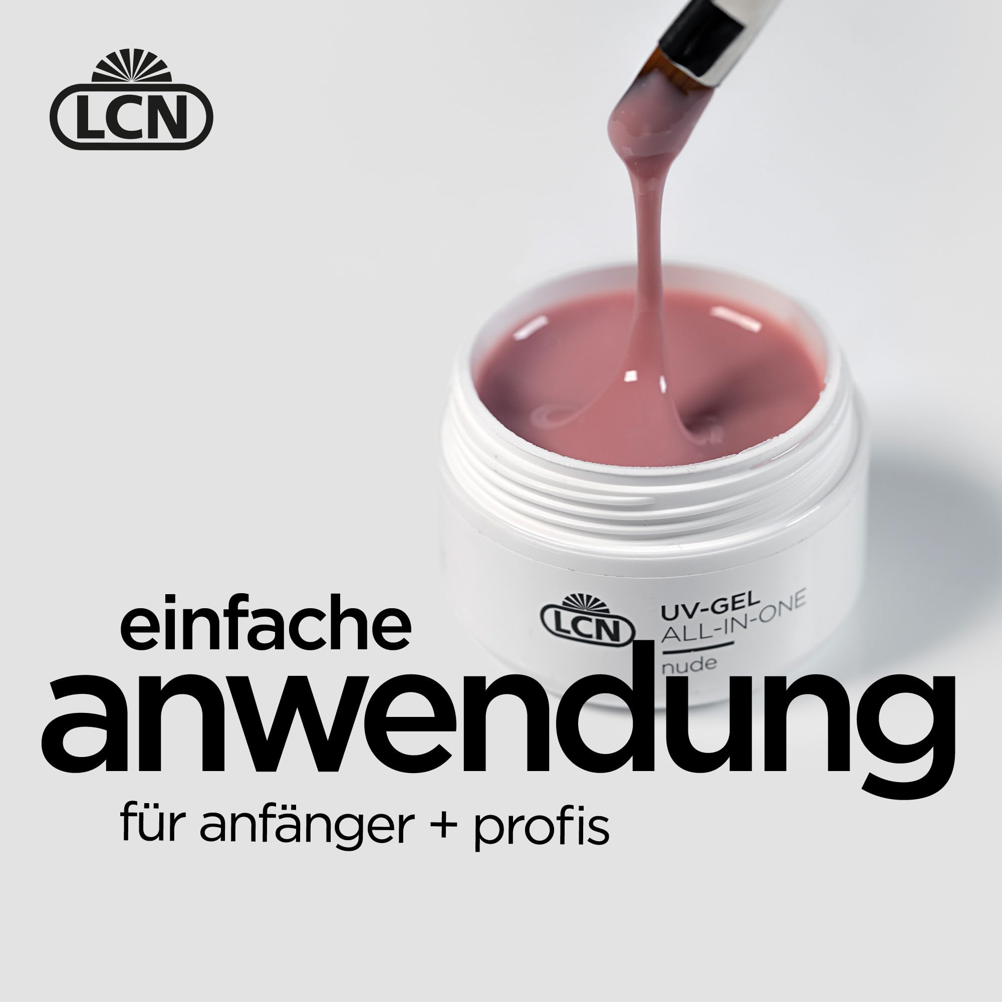 LCN Professional Starter Set - No File Gel Einsteiger Nagelmodellage-Set für Gelnägel - Komplettpaket für perfekte Nägel - Ohne LED-UV-Lampe - vegan, Säure- & HEMA-frei