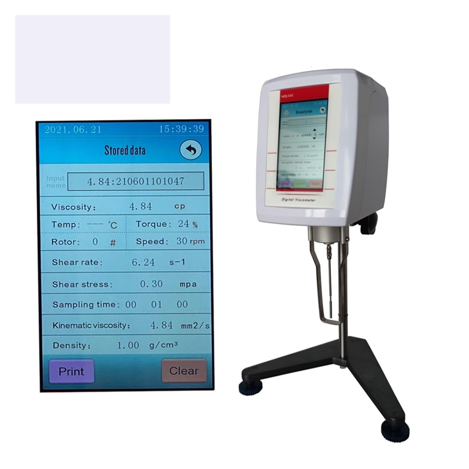 Rotationsviskosimeter 2000000 MPa.s 6 Millionen Cps NDJ-5S NDJ-8S NDJ-9S Industrieller Viskositätstester for Electroly Brookfield Rotationsviskosimeter Klare und genaue Ablesung(RV-1S (NDJ-5S))