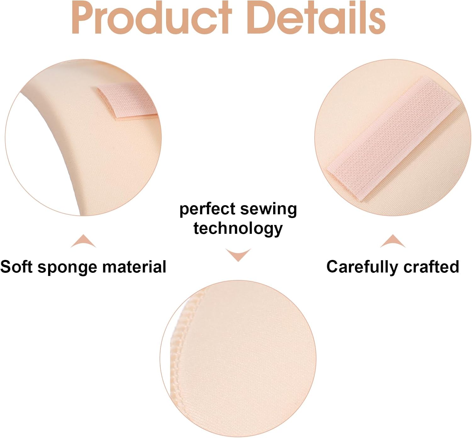 3 Pairs Shoulder Pads for Womens Clothing 0.59 Inch Thick Shoulder Pad Removable Shoulders Pad Foam Shoulders Pads for Women, Men, Dresses, Suit, T-Shirt - Image 5
