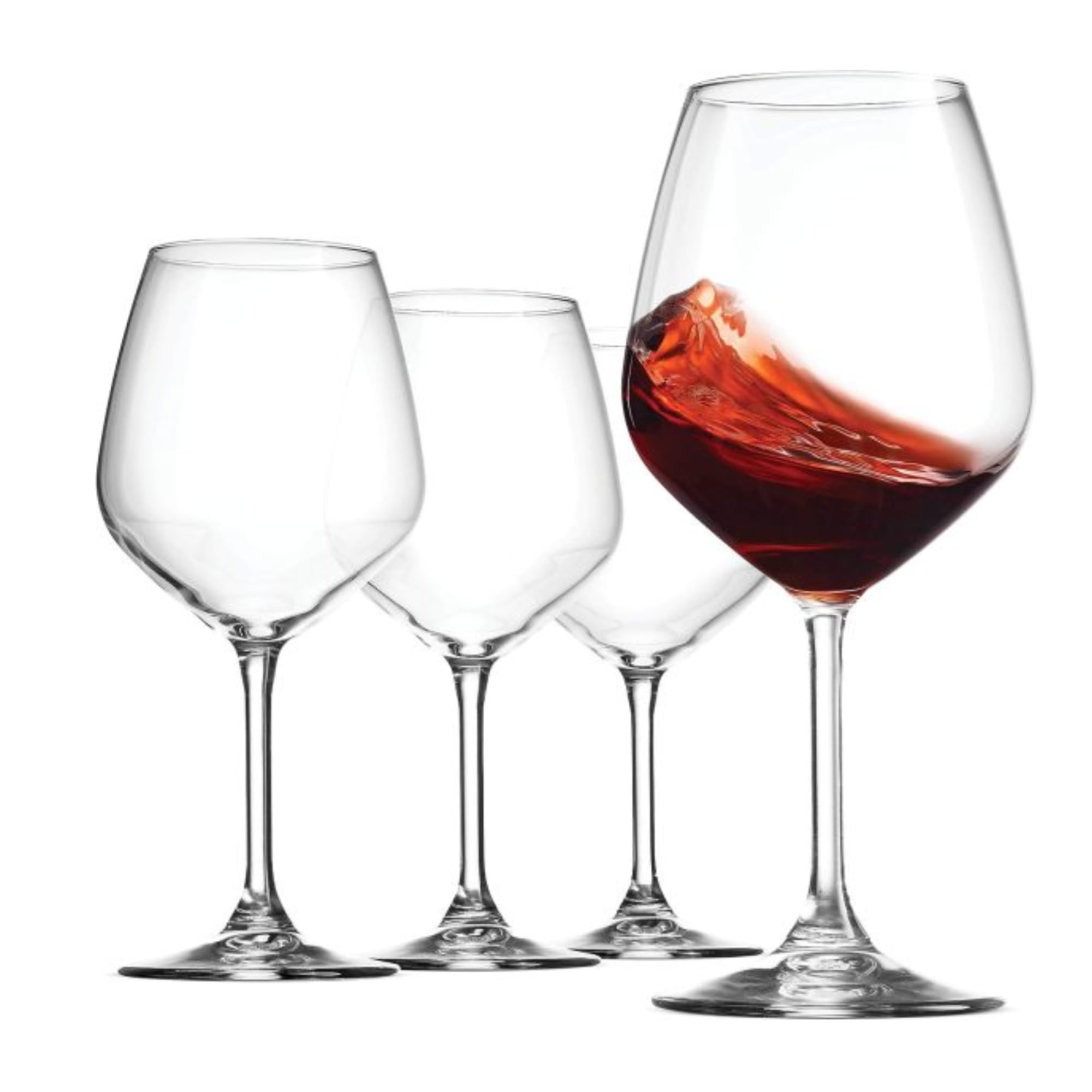 Amazon.com | Bormioli Rocco 18oz Red Wine Glasses, Crystal Clear