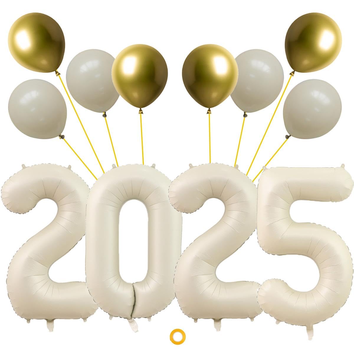 Hello 2026 Luftballons – Gold & Roségold Folienballons Für Silvester-Party, Geburtstag & Feiern
