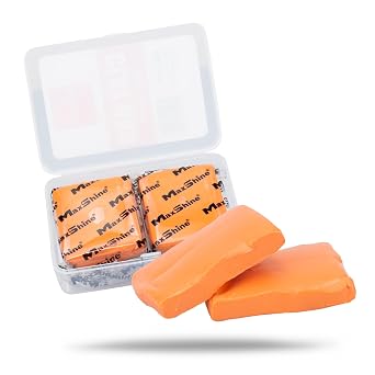 Maxshine 2-Pack Magic Clay Bar 50g Each Fine Grade Material for Car Clay Bar Auto Detailing Cleans & Removes Surface Contaminants Paintwork, Glass, Plastic, Metal Surface